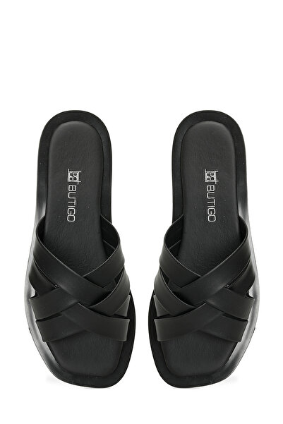 Butigo 24S-126 4FX Μαύρες Γυναικείες Παντόφλες