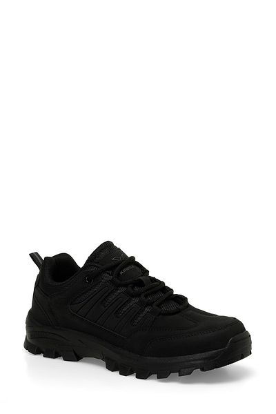 Kinetix Aslano Pu 4Pr Unisex Black Outdoor Shoes