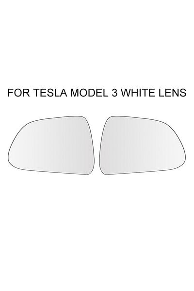 Choice Tesla Model 3 White 1pair 800r Wide-angle Large Vision Rearview Mirror Heating Replacemen Anti Dazzl