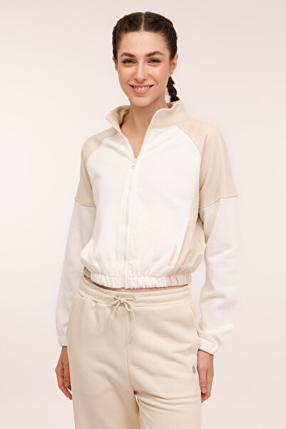 lumberjack Wl Meara 18Ss355 4Pr Beige Women's Tracksuit Top