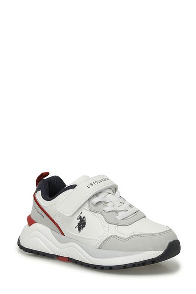 U.S. Polo Assn. NOU 4PR Pantofi sport albi pentru băieți