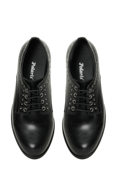 Polaris 324037.Z 4PR Siyah Kadın Oxford Ayakkabı