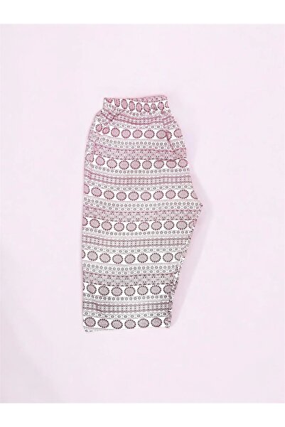 Erdenay Tekstil Patterned Combed Cotton Below Knee Large Size Maternity Women...