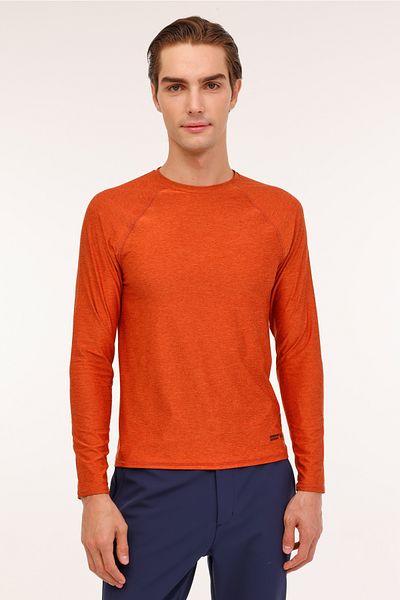 lumberjack ml 13 Htfw24031m 4pr Πορτοκαλί ανδρικό μακρυμάνικο μπλουζάκι