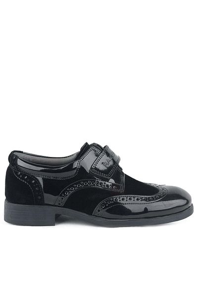 Rakerplus Pantofi de seară pentru bărbați, clasici, cu velcro, din piele lacuată Titan