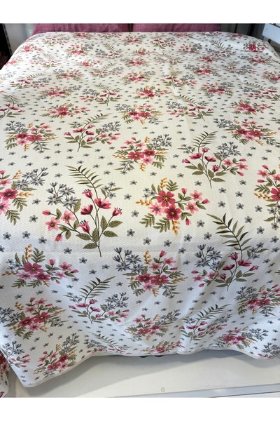 ŞENER HOME Gelincikpattern Printed 200X240 Cm. Double (Battal) Single Pike
