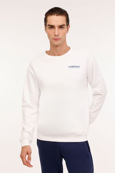 lumberjack Ml Volcano 16Dnm2004 4Pr Ecru Men's Sweatshirt