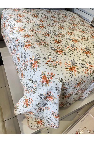 ŞENER HOME Poppy Pattern Printed 150X240 cm Single Single Pique