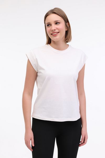 Kinetix WL PELYAF 11KT71 5FX Ecru Damen Kurzarm-T-Shirt