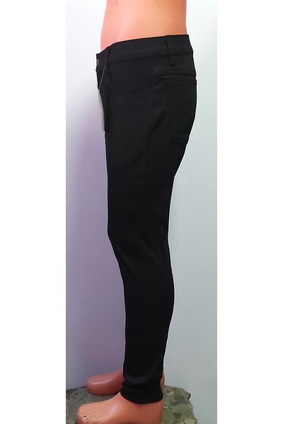 BeyzDenim Men's Black Lycra Gabardine (Jeans) Trousers Plus Size