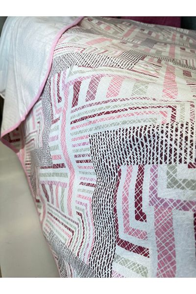 ŞENER HOME Meander Pattern Printed 150X240 Cm. Single Single Pike