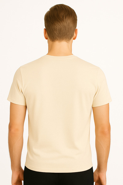 MONARCHMODA Ανδρικό T-shirt (2025 ΚΑΛΟΚΑΙΡΙ ΑΝΔΡΙΚΟ ΠΡΕΜΙΟΥΜ ΕΚΡΟΥ ΚΟΝΤΟ ΜΑΝΙΚΙ T-SHIRT 100% ΒΑΜΒΑΚΙ ΚΛΑΣΙΚΟ ΛΑΙΜΟ)