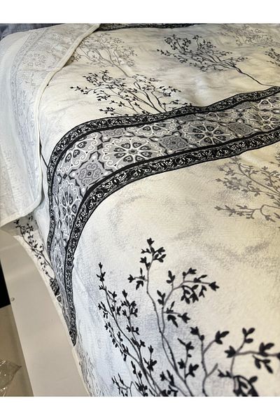 ŞENER HOME Border Pattern Printed 150X240 Cm. Single Single Pike
