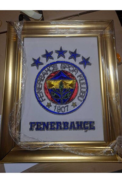 Fenerbahçe El Yapımı Filografi Tablo 60x40 cm Kadife Kutulu