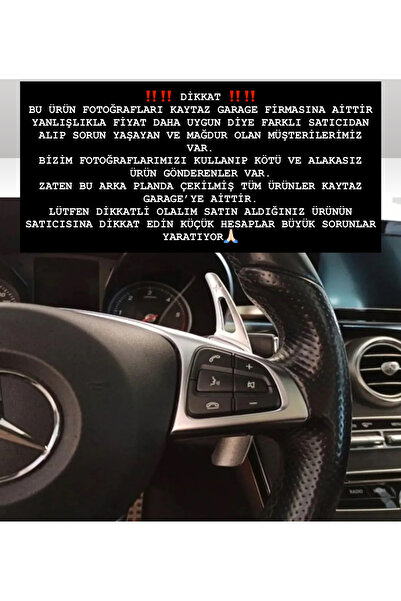 kaytaz MERCEDES 2015+ F1 KULAKÇIK PADDLE SHİFT GÜMÜŞ W205 W213 W117 W176