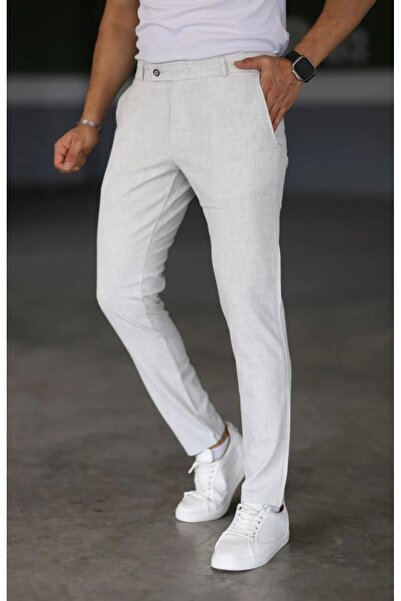 PULS Stone Color férfi karcsúsított lycra bokáig érő olasz szabású szövetnadrág