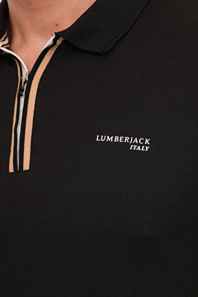 lumberjack Ανδρικό κοντομάνικο μπλουζάκι ML FRANKY 12BA-111 4PR μαύρο