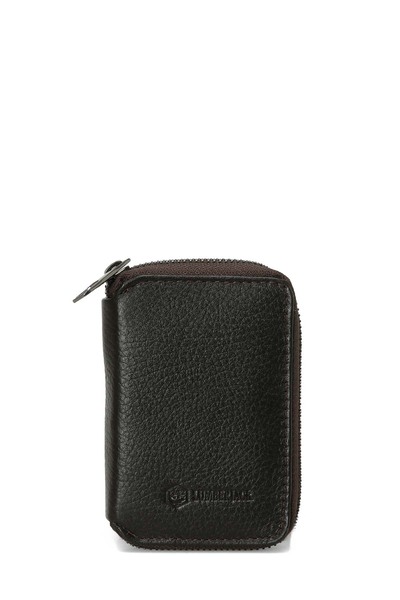 lumberjack Leather Zipper Czdn 4Pr Light Brown Men's Wallet