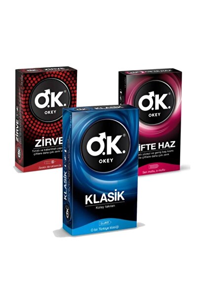 Okey Bay Temur Tic 3lü Karma Okey Prezervatif