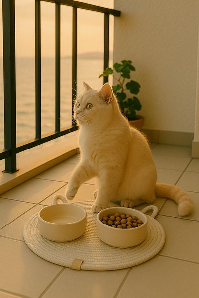 ÖRGÜM 48x30 cm Cat Food Mat - Placemat