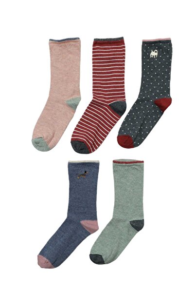 Polaris Melanjnks 5 τεμαχίων Skt-w 4pr Μπλε γυναικείες κάλτσες