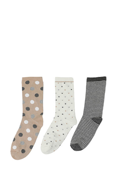 Polaris PUAN 3 LU SKT-W 4PR GRI MULTI Жіночі шкарпетки з шкарпеткою