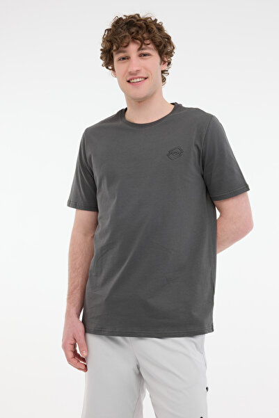 Lotto M-SOKRATES TEE 5FX Antrasit Erkek Kısa Kol T-Shirt