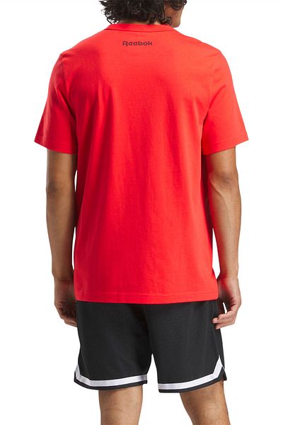 Reebok ΜΠΑΣΚΕΤ ΜΠΛΟΥΖΑ Κόκκινο Ανδρικό κοντομάνικο μπλουζάκι
