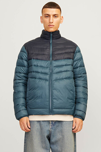 Jack & Jones JJESPRINT PUFFER COLLAR Mor Erkek Mont