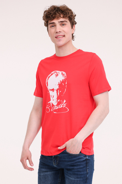 Kinetix UL 11ATA-Y51 5FX Kırmızı Unisex Kısa Kol T-Shirt