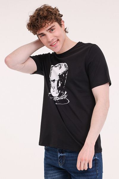 Kinetix UL 11ATA-Y51 5FX Siyah Unisex Kısa Kol T-Shirt