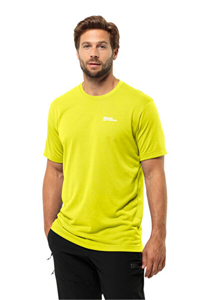 Jack Wolfskin VONNAN S|S T M Sarı Erkek Kısa Kol T-Shirt