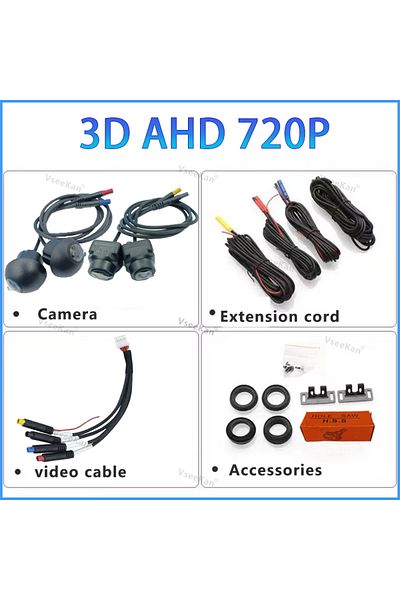 Choice 3D 720P Car 360° panoramic system camera for Android multimedia screen, Android multimedia system wi