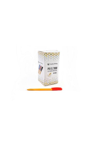 Arhi Design Rotary pen SET, Creative Writing 0.7 mm, Red - 50 pcs/set