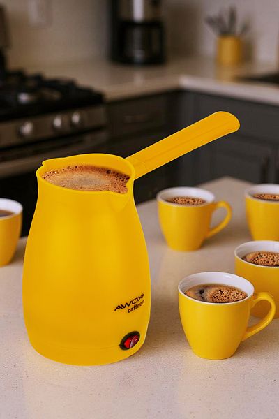 AWOX Caffeen Turkish Coffee Machine Electric Coffee Pot Yellow