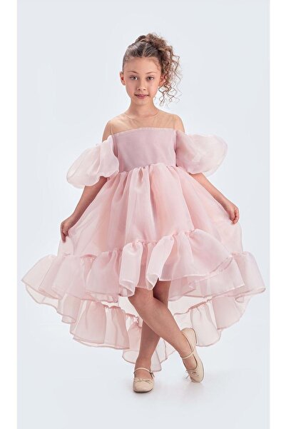 Mnk Baby&Kids Arisvi Kız Çocuk Abiye M00738 PUDRA