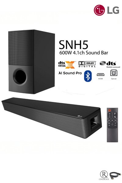 LG Zengin ve Derin Ses Yüksek performans  4.1 Kanal 600 W Soundbar