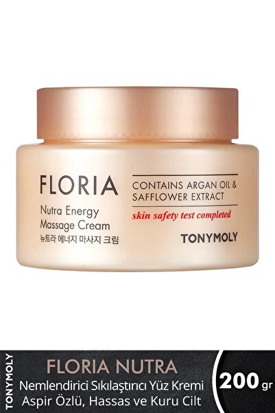 TONYMOLY Yüz Masaj Kremi Floria Nutra Energy Sıkılaştırıcı Aspir Cilt Bakımı ...