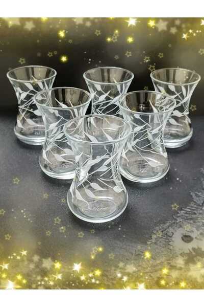 PAŞABAHÇE CAM PAŞABAHÇE ÇAY BARDAK 6 LI KESME ÖZEL TASARIM