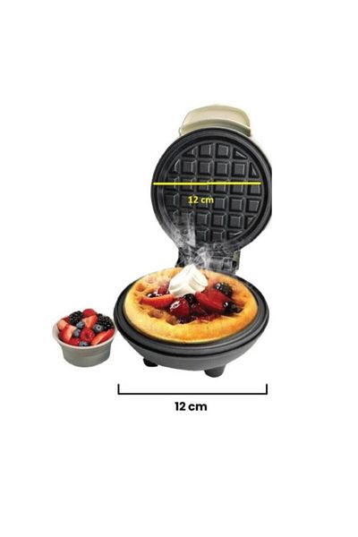 Kiwi Mini Ksm-2400W Non-Stick Plate Waffle Maker Cream