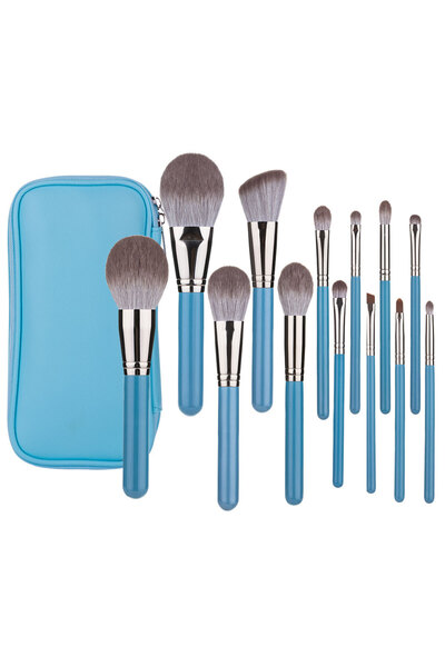Choice 13pcs Brush with Bag Makeup Brushes Set 13pcs with Leather Bag Foundat...