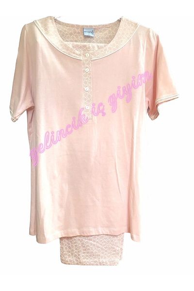 Nena 100% Cotton Short Sleeve Pajama Set - 64613-