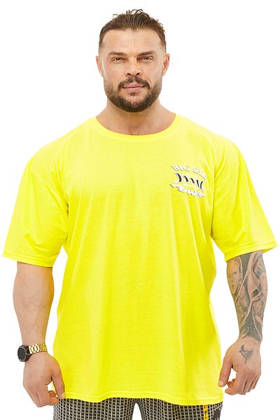 Big Sam Men's Yellow Large Size Training T-Shirt 2580