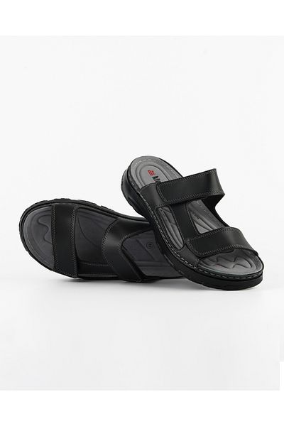 DR KLOMPA Men's Comfortable Black Slippers Slippers Orthopedic Sole