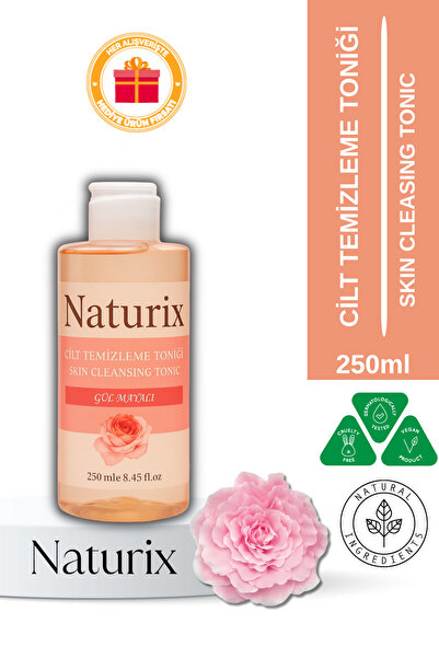 Naturix Gül Mayalı Cilt Temizleme Toniği 250 ml - Aydınlatıcı, Gözenek Sıkıla...