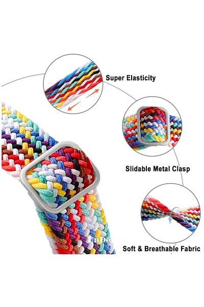 UnDePlus Huawei Watch Fit 4/Fit 4 Pro/Fit 3 Band Braided Buckle Band (Not Fit/Fit2 Compatible)