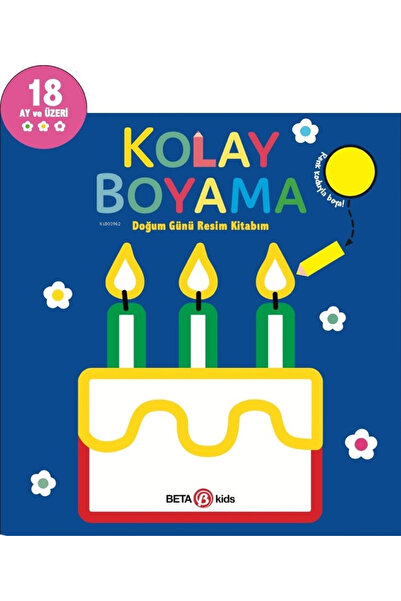 Beta Kids Yayınları Easy Coloring: My Birthday Picture Book
