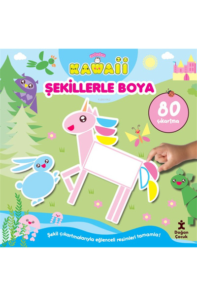 Doğan Çocuk Sevimliler Kawaii Şekillerle Boya