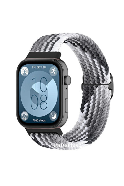 UnDePlus ساعة Huawei Watch Fit 4/fit 4 Pro/fit 3 حزام مشبك شبكي (غير متوافق م...