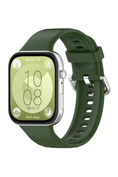 NovStrap Huawei Watch Fit 4 Pro/fit 4/fit 3 Ile Uyumlu Kordon Tam Uyumlu Pimli Yumuşak Silikon Kayış